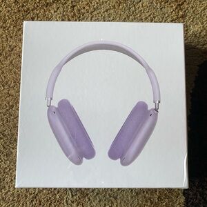 Apple Purple Over-Ear Headphones Sleek Design